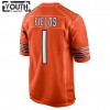 Chicago Bears Tröjor Justin Fields 1 Nike Orange 2021 NFL Draft - Barn